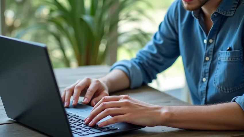 Make Money Online Now Simple Ways The image shows a person working on a laptop, symbolizing simple ways to make money online now.